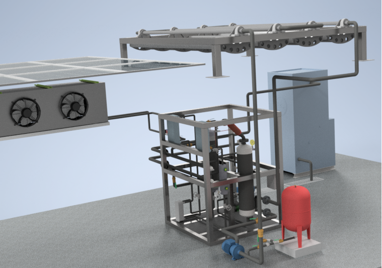 Solar Cold-room CAD model